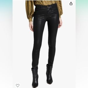 Frame - Le Skinny de Jeanne Coated Ankle Jeans